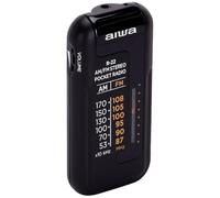 Aiwa Radio R22TN mini de bolsillo analógica AM/FM negra