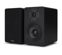 Aiwa SP-A100 Altavoces de estantería pasivos, Par de Altavoces de estantería,Hi-Fi Altavoz de 2 vías, 150W de Potencia, Woofer de 5.25", Bookself Speakers, con Sistema Reflex de Graves. Color: Negro