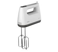 Aiwa Tesaberu AHX-600 Batidora de Mano 450 W, 5 Velocidades + Función Turbo, 2 Varillas y Gancho Amasador, Accesorios Acero Inoxidable, Botón de Expulsión, Color: Blanco