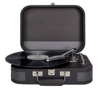 Aiwa VPX-1951/TN Tocadiscos Vintage Portátil con Maletín de Cuero Sintético, Bluetooth Bidireccional, Reproductor de MP3 y Grabadora USB - Diseño Retro y Funcionalidad Moderna. Color Titanio