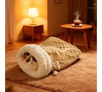 Aiwdeyi Cucina para Gatos - Lettino Invernal Peluche Caldo - Cama para ，Saco Cerrado Morbido y Caldo para Gatos Cani Conigli Animales Pequeños - Habitación Interior Cámara de Cama Balcón