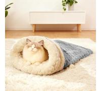 Aiwdeyi Cucina para Gatos - Lettino Invernal Peluche Caldo - Cama para ，Saco Cerrado Morbido y Caldo para Cani Conigli Animales Pequeños - Habitación Interior Cámara de Cama Balcón