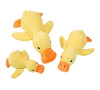 Aiwdeyi The Dog Calming Duck Toy, Bright Yellow Stress Relief Duck Squeaky Dog Toys,No Stuffing with Soft Squeaker, Durable Squeaky Dog Toys for Indoor Large and Small Dogs
