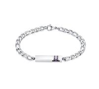AIWENXI Joyería de cremación con barra cilíndrica, pulseras de urna para cenizas para hombres y mujeres, acero inoxidable, pulsera conmemorativa de cenizas de piedra natal, 1.57, No es una piedra