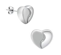 AIWENXI Pendientes de urna de corazón pequeño con cremación para cenizas, cenizas de mascotas, cenizas conmemorativas, pendientes, joyas, recuerdos, joyas para hombres y mujeres, 0.51in*0.51, Acero