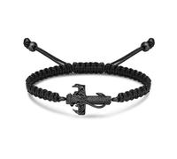 AIWENXI Pulsera de cremación de cruz para cenizas, anzuelos, pulsera para hombres y mujeres, acero inoxidable, cuerda trenzada celta, recuerdo, cenizas, joyería, 1.57, No es una piedra preciosa
