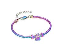 AIWENXI Pulsera de cremación de mascotas para cenizas, huellas de cenizas, pulseras de urna para cenizas, perros, patas de ceniza, pulsera para hombres y mujeres, recuerdos, pulseras para cenizas