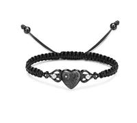 AIWENXI Pulsera de urna de girasol para cenizas, cuerda trenzada, joyería de incineración para hombres y mujeres, acero inoxidable, hecha a mano, joyería para cenizas humanas y mascotas, 1.57, Sin