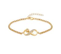 AIWENXI Pulsera de urna para cenizas Infinity pulsera para mujeres niñas circonita cúbica cremación Keepsake joyas regalo pérdida seres queridos para humanos, 1.57, Metal, Sin gemas