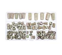 Aiwjeakh 100 piezas de tuercas hexagonales roscadas para muebles M5 M6 M8 M10 tuercas de inserción roscadas
