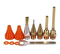Aiwjeakh 11 boquillas de cobre para pegamento de diámetro pequeño, y corto, accesorios de pegamento termofusible