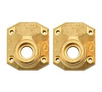 Aiwjeakh 2 piezas de cubierta diferencial de eje delantero y trasero de latón CNC para 1/10 RC Crawler Car Axial Capra UTB Upgrades Parts Accessories