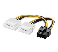 Aiwjeakh 20 cables de alimentación de 8 a doble tarjeta de video de 4 , 180 W, en forma de Y, 8 , PCI Express a doble cable de tarjeta gráfica Molex de 4
