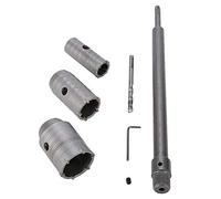 Aiwjeakh 30 40 50 mm SDS Plus - Broca de punta de carburo para taladro de pared, ladrillo, piedra, hormigón, cemento con llave