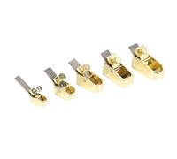 Aiwjeakh 5 piezas planeador cortador conjunto curvo suela de metal cobre luthier herramienta violín alto violonchelo madera instrumento
