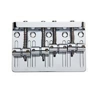 Aiwjeakh Caballete Hardtail de 4 cuerdas para Precision Jazz Bass Chrome 201B-4 Badass