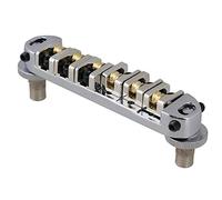 Aiwjeakh Caballete Roller Saddle con postes y llave para guitarra eléctrica de plata
