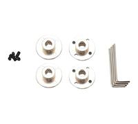 Aiwjeakh Conector de acoplamiento de brida de 8 mm, accesorio de acoplador de modelo de acero de guía rígida, accesorios de eje para motores modelo RC (paquete de 4)