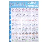 Aiwjeakh Guitarra acústica práctica acordes escala mesa guitarra acorde digitación diagrama lecciones música para guitarra principiante, L