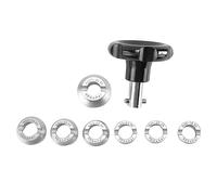 Aiwjeakh Herramienta de de llave, impermeable, abridor de caja de reloj, 7 tipos de tamaños, juego de herramientas profesionales de reparación de relojes para