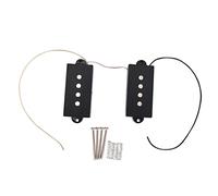 Aiwjeakh Micro-Basse Humbucker Micro para 4 Cuerdas Parte Baja de la Guitarra de Repuesto de Bajo Negro