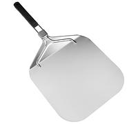 Aiwjeakh Pala de pizza plegable de aluminio para piedra de pizza, pala de pizza profesional para uso doméstico para hornear pizza y pasteles en horno y parrilla