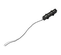 Aiwjeakh Pro tipo puente mini silenciador abierto tipo eléctrico para el estilo 4 cuerdas, negro 92X18.3Mm