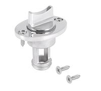 Aiwjeakh Tapón de drenaje ovalado de acero inoxidable 316 para garboard con agujeros de 2,5 cm, tapón de drenaje con tornillos
