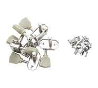 Aiwjeakh un conjunto de 6 unids Jade verde retro Trapezoide botón bloqueado cuerda tuning pegs llave sintonizador cabeza máquina para guitarra cerradura estilo