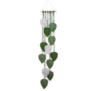 AIWMQYYF Tapiz De Pared De Macramé, Decoración Bohemia, Decoración Bohemia, Macramé, Hojas Verdes, Tapiz, Hecho A Mano, Para Dormitorio, Habitación De Los Niños, Decoración De Pared