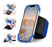 AIWOGEP 3-en-1 Brazalete Deportivo para Correr, 360 ° Giratorio y Desmontable Porta Movil Running Compatible con iPhone Samsung Huawei etc Teléfonos de 4.5''-7''