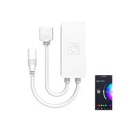 aixi-SHS Controlador LED WiFi Smart 5 Pin RGBW DC12-24V, control remoto vía APP Tuya Dimmer LED, compatible con Alexa