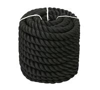AIXILAN Cuerda de Amarre, Accesorios for Barcos, Cabos de Amarre con Lazo Empalmado, 3 hebras Negras, for Uso Marino, Pesca, Kayak, Accesorio for Barcos, 10-20 Metros(20mm,20 Meters)