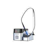 AiXun Estación de soldadura inteligente T420 de 200 W de doble canal, kit de soldador eléctrico 2 en 1 con mango T225 y 3 puntas K de soldadura (C030, C080, C150)
