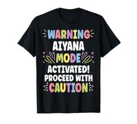 Aiyana Personalized Name Funny Cute Custom Aiyana Name Camiseta