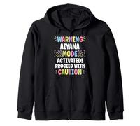 Aiyana Personalized Name Funny Cute Custom Aiyana Name Sudadera con Capucha