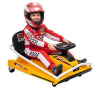 AIYAPLAY 24V Go-Kart eléctrico Modo Drift niños 6-10 años Amarillo
