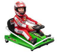 AIYAPLAY 24V Go-Kart eléctrico Modo Drift niños 6-10 años Verde