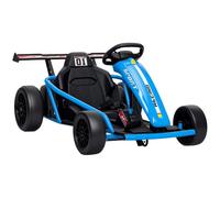 AIYAPLAY 24V Go-Kart para niños 6-13 km/h Drift Kart 8-12 años Azul