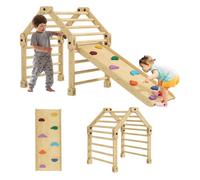 Aiyaplay 3 en 1 escalada para niños montessori marco de escalada plegable para niños de 18-48 meses con rampa para deslizarse o escalar 175x70x89 cm multicolor