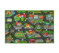 AIYAPLAY Alfombra Infantil, Carretera de Ciudad, 200x150 cm, Alfombra Educativa Antideslizante para Gateo y Jugar con Coches, para Salón y Dormitorio, Textura Suave