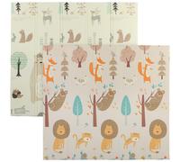 AIYAPLAY Alfombra para Niños 0-6 Años con Temática de Bosque en XPE Multicolor, 196x176x1.5 cm