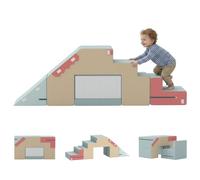 AIYAPLAY Bloques de Espuma Niños Pack 2 Antideslizante XXL Multicolor | Bloques suaves, Juguete Montessori, Bloques de escalada, Plegable, Mesa y sillas, Funda removible, para el hogar