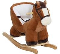 AIYAPLAY Caballo balancín 68x33x45 cm marrón