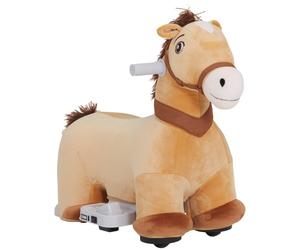 Aiyaplay Caballo Eléctrico Para Niños De 18 A 36 Meses Carga 25 Kg Marrón