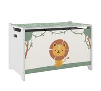 Aiyaplay caja de almacenaje juguetes, 53l, baúl juguetes infantil, organizador juguetes con tapa abatible pistón de gas para niños, niñas, libros, ropa en guardería, sala de juegos, dormitorio, verde