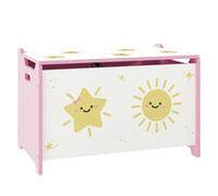 AIYAPLAY Caja de Almacenaje Juguetes, 53L, Baúl Juguetes Infantil, Organizador Juguetes con Tapa Abatible Pistón de Gas para Niños, Niñas, Libros, Ropa en Guardería, Sala de Juegos, Dormitorio, Rosa