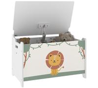 AIYAPLAY Caja de Almacenaje Juguetes Baúl Infantil 53L Tapa Abatible Verde | Organizador Juguetes, Pistón de Gas, para Niños y Niñas, Libros y Ropa, Guardería Sala de Juegos Dormitorio