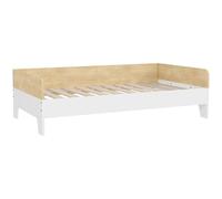 AIYAPLAY Cama para Niños de +3 Años 140x70 cm Cama Infantil de Madera Carga 80 kg para Dormitorio Blanco y Natural