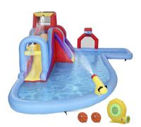 AIYAPLAY Castillo Hinchable Acuático 6 en 1 con Soplador 550W 470x445x205cm